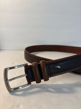 NAUTICA Brown Two-Tone Men’s Belt Size 34-35